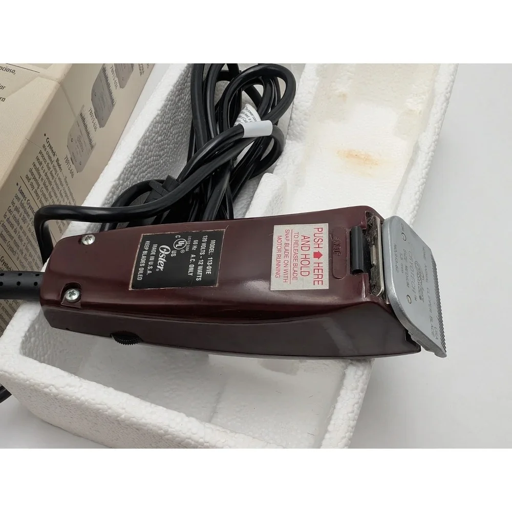 Oster Lucky Dog 113 Professional Clipper‎ Quiet Whisper Electric Animal Clippers